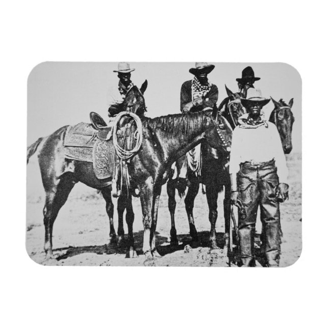 Magnet Flexible Black Cowboys à Bonham, Texas, vers 1890 (photo b/ (Horizontal)