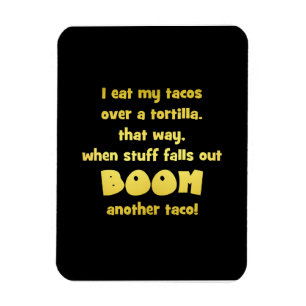 Magnet Flexible Blague de tortilla Boom drôle