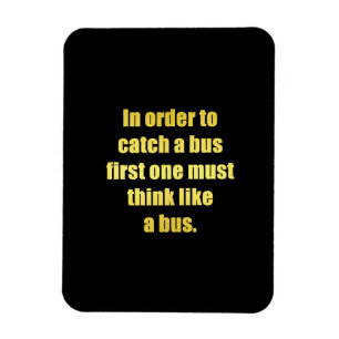 Magnet Flexible Blague drôle pour attraper un bus