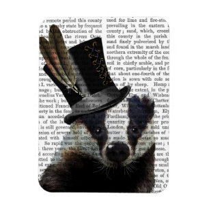 Magnet Flexible Blaireau de Steampunk dans le casquette supérieur