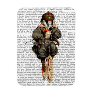 Magnet Flexible Blaireau sur la bicyclette vintage