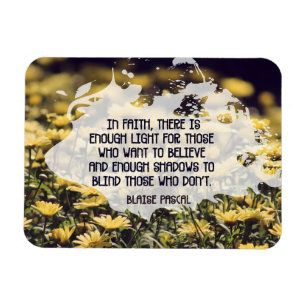 Magnet Flexible Blaise Pascal Citation Inspirationnelle "Dans la f