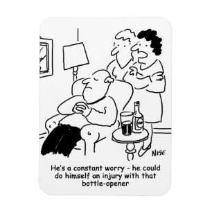 Magnet Flexible Blessure avec un ouvre-bouteille