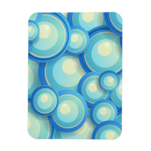 Magnet Flexible bleu Abstrait en vert