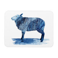 Bleu de cobalt Animaux de ferme - Moutons