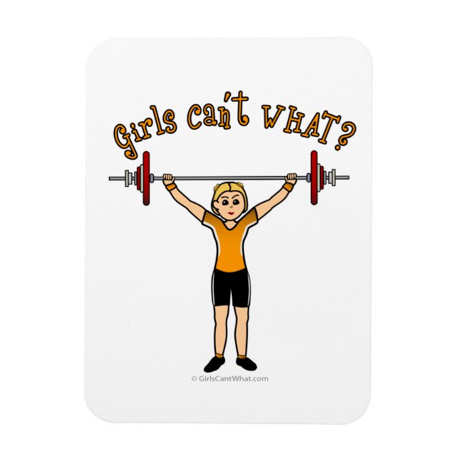 Magnet Flexible Blonde Girl Poids (Vertical)