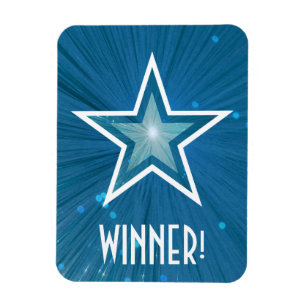 Magnet Flexible Blue Star 'Winner' aimant flexible
