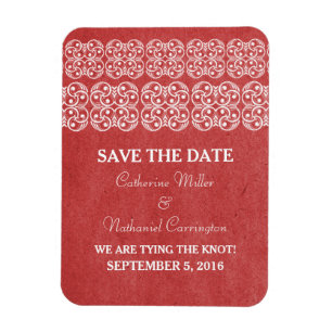 Magnet Flexible Bohème moderne Enregistrer l'aimant de la date, ro