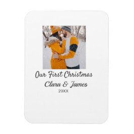 Magnet Flexible Boho moderne notre premier nom de couple photo de 