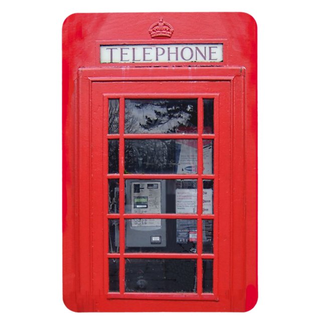 Magnet Flexible Boîte téléphonique rouge Londres (Vertical)