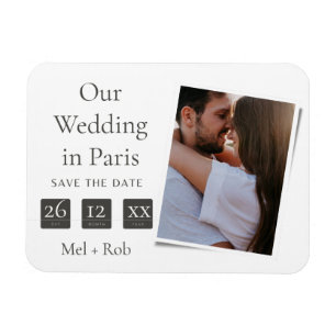 Magnet Flexible Boîtes De Date Moderne Royaume-Uni Photo Enregistr