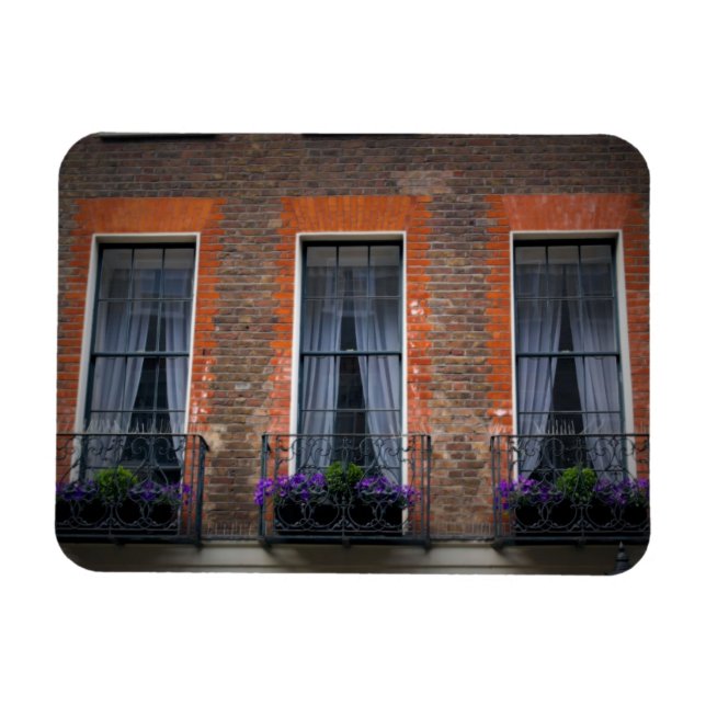 Magnet Flexible Boîtes de fenêtre de lavande de Londres Springtime (Horizontal)