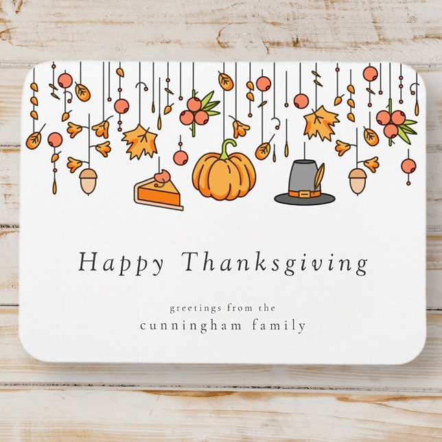 Magnet Flexible Bon thanksgiving Moderne Simple Chic (Créateur téléchargé)