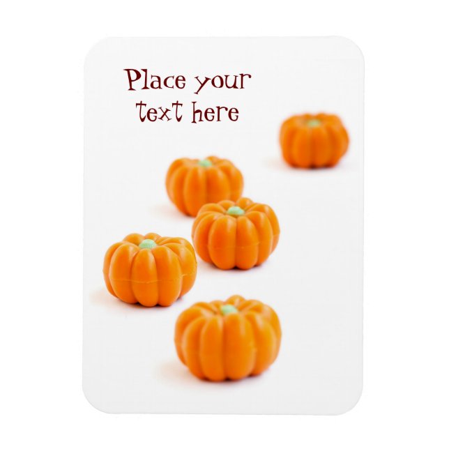 Magnet Flexible Bonbons citrouilles d'Halloween (Vertical)