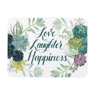 Magnet Flexible Bonheur de rire d'amour du bonheur   de plante