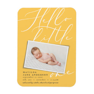 Magnet Flexible Bonjour petit un chic élégant photo moderne