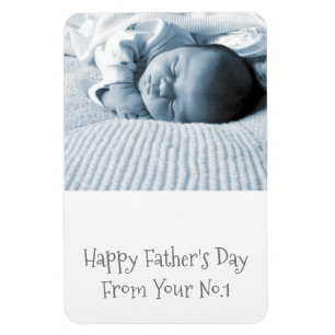Magnet Flexible Bonne Fête des pères Nouveau bébé photo personnali