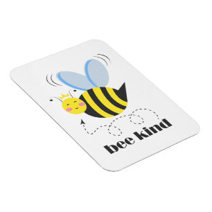 Magnet Flexible Bonne princesse d'abeille avec couronne et slogan