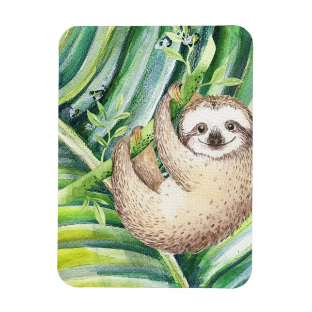 Magnet Flexible Bonne Sloth Tropical (Vertical)