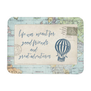Magnet Flexible Bons amis et grande citation d'aventures