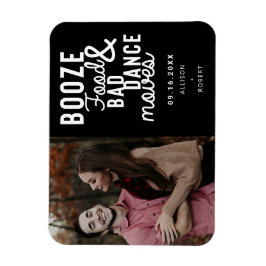 Magnet Flexible Booze Food & Bad Dance Déplace Funny Date Photo