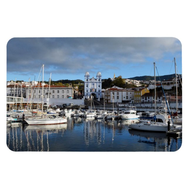 Magnet Flexible Bord de mer : Angra do Heroismo, Terceira, Açores (Horizontal)