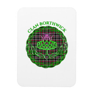 Magnet Flexible Borthwick Scottish Tartan Celtic Thistle