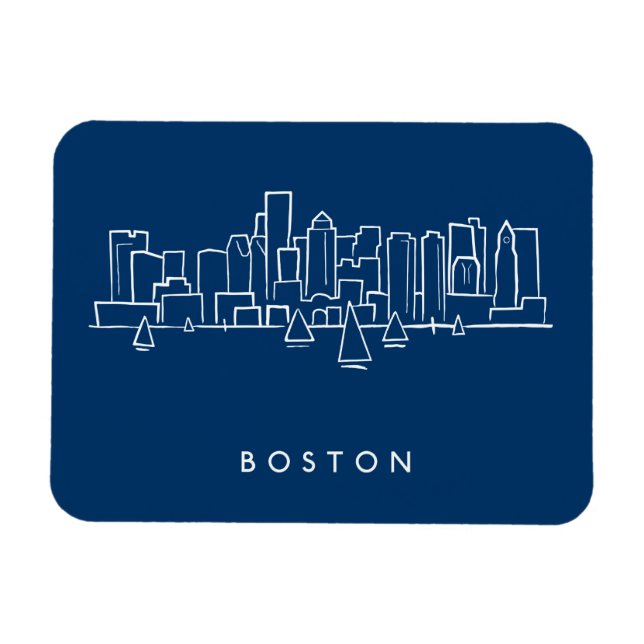 Magnet Flexible Boston Skyline (Horizontal)