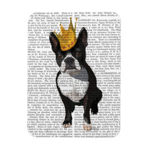 Magnet Flexible Boston Terrier Et Crown