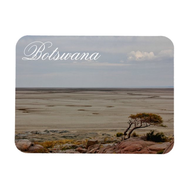 Magnet Flexible Botswana Kubu Baobab Island Go Travel (Horizontal)