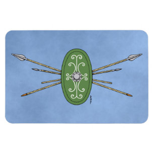 Magnet Flexible Bouclier celtique antique et oreilles