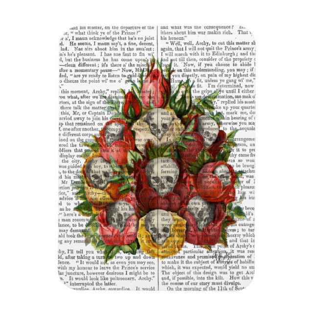 Magnet Flexible Bouquet de crânes (Vertical)