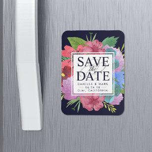Magnet Flexible Bouquet fleur sauvage Enregistrer la date
