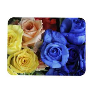 Magnet Flexible Bouquets de roses fraîches assortis
