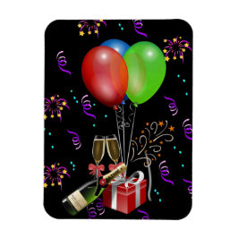 Magnet Flexible Bouteilles de ballons d'anniversaire Seau Célébrat