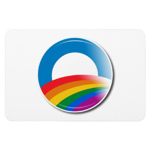Magnet Flexible Bouton Obama Pride