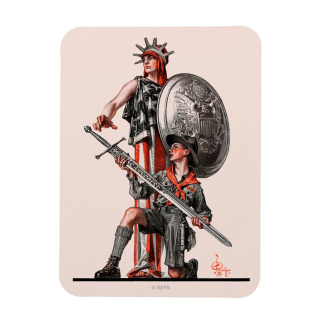 Magnet Flexible Boy Scout et Liberty (Vertical)