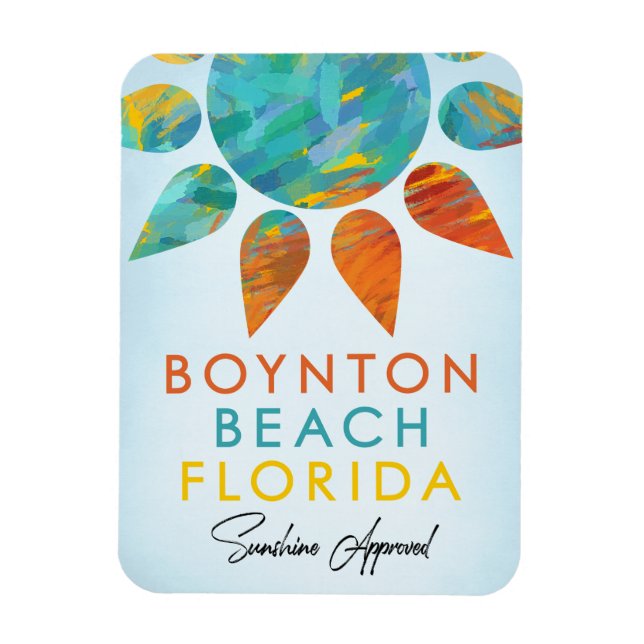 Magnet Flexible Boynton Beach Floride Sunshine Travel (Vertical)