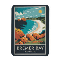 Bremer Bay Australie Illustration Art de Voyage Ré