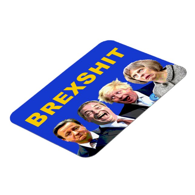 Magnet Flexible BREXSHIT, drôle de message anti Brexit referendum  (Côté Gauche)