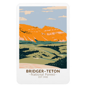Magnet Flexible Bridger Teton National Forest Sheep Mountain