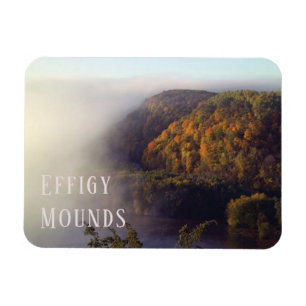 Magnet Flexible Brouillard épais au-dessus du fleuve Mississippi,