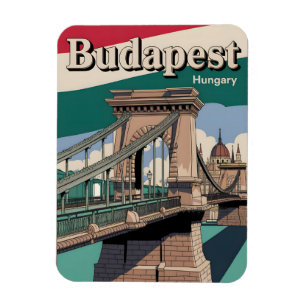Magnet Flexible budapest hongrie vintage pont elisabeth