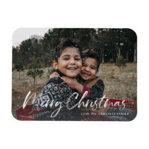 Magnet Flexible Budget Fausse Neige Joyeux Noël Photo