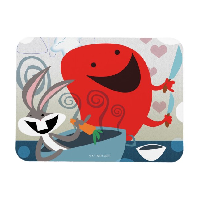 Magnet Flexible BUGS BUNNY™ & Gossamer Préparation de repas Whimsi (Horizontal)