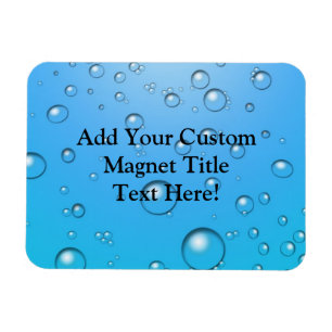 Magnet Flexible Bulles claires, Eau bleue