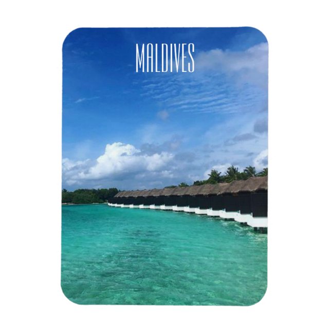 Magnet Flexible bungalows eau maldives (Vertical)