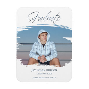 Magnet Flexible Bushstroke Whimsical Typography Graduate School