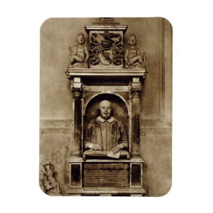 Magnet Flexible Buste de William Shakespeare (1564-1616) et