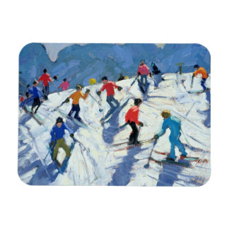 Magnet Flexible Busy Ski Slope Lofer 2004